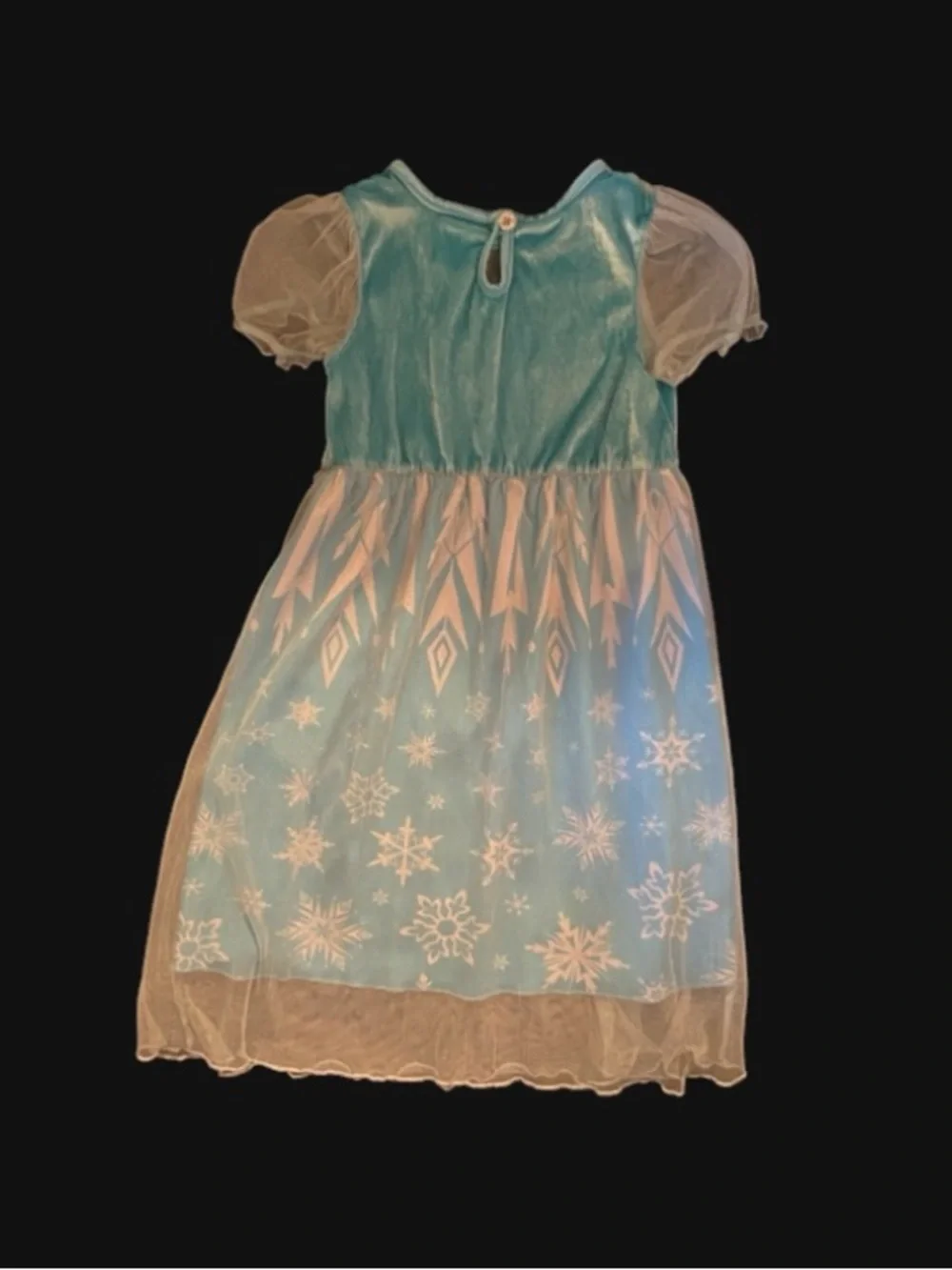 Disney Frozen Light Blue and White Elsa Nightgown Pajama Dress